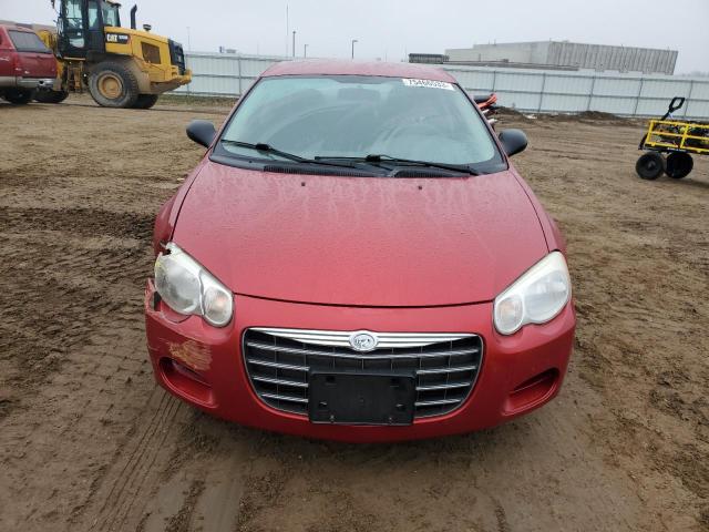 1C3AL56R54N214459 - 2004 CHRYSLER SEBRING LXI RED photo 5