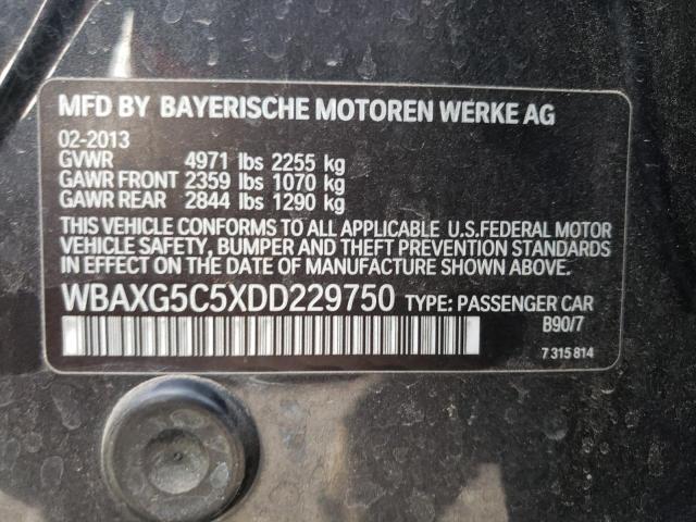 WBAXG5C5XDD229750 - 2013 BMW 528 I BLACK photo 10