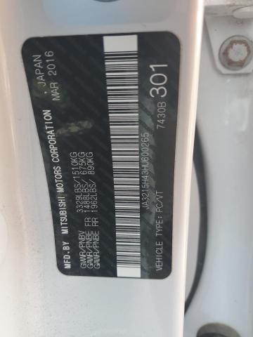 JA3215H43HU600265 - 2017 MITSUBISHI I MIEV ES WHITE photo 14