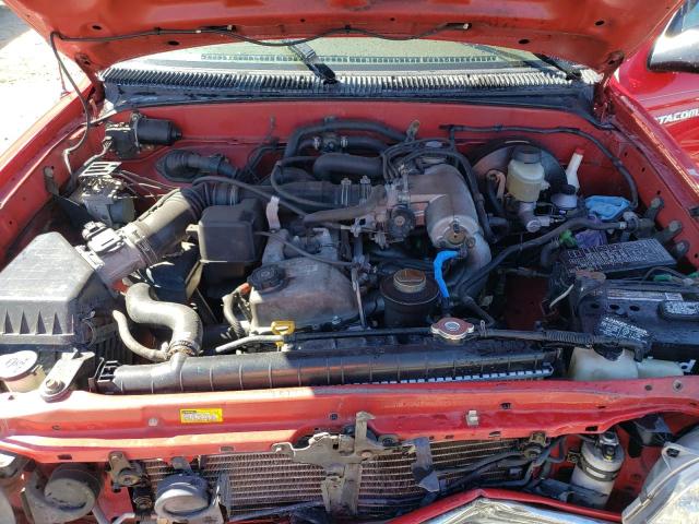 5TESM92N24Z421170 - 2004 TOYOTA TACOMA XTRACAB PRERUNNER წითელი ფოტო 11
