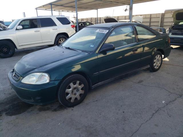 1HGEJ6225YL129481 - 2000 HONDA CIVIC DX GREEN photo 1