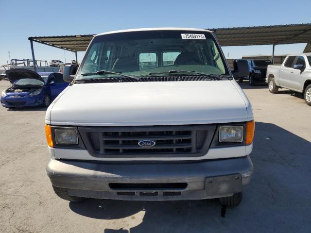 1FTNE24L75HB44497 - 2005 FORD ECONOLINE E250 VAN WHITE photo 5