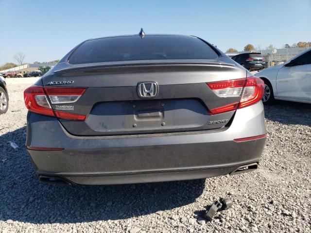 1HGCV1F36JA254105 - 2018 HONDA ACCORD SPORT GRAY photo 6