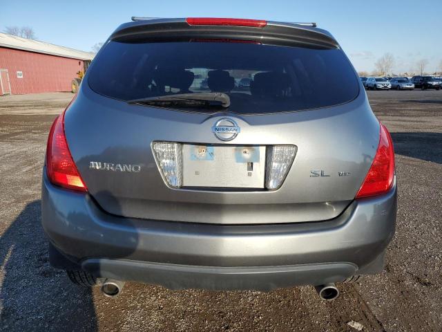 JN8AZ08W85W435103 - 2005 NISSAN MURANO SL GRAY photo 6