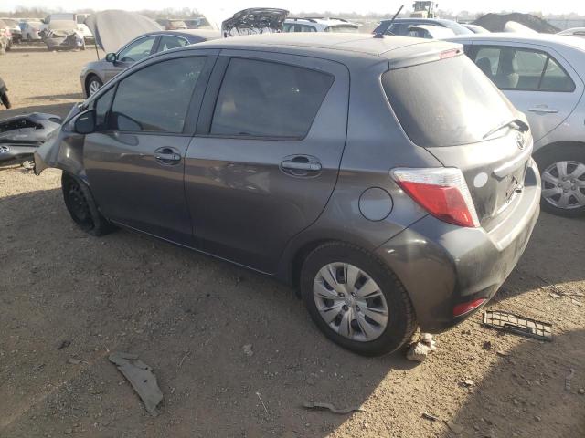 JTDKTUD38DD556602 - 2013 TOYOTA YARIS GRAY photo 2