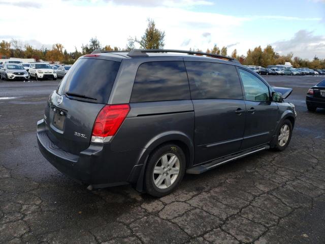 5N1BV28U34N323704 - 2004 NISSAN QUEST S GRAY photo 3