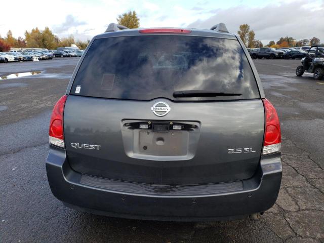 5N1BV28U34N323704 - 2004 NISSAN QUEST S GRAY photo 6