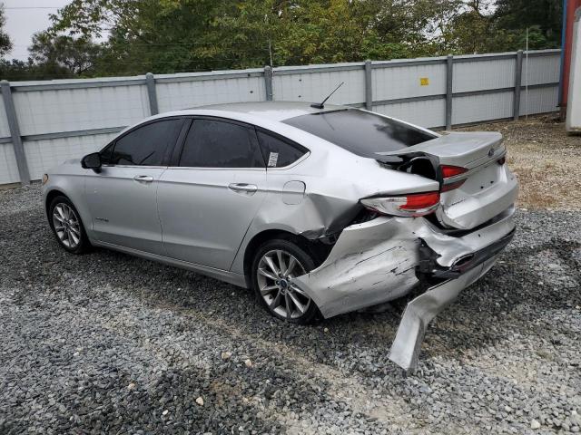 3FA6P0LU2HR301360 - 2017 FORD FUSION SE HYBRID SILVER photo 2