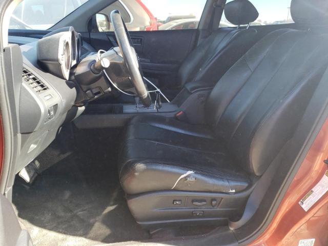 JN8AZ08WX4W333798 - 2004 NISSAN MURANO SL ORANGE photo 7