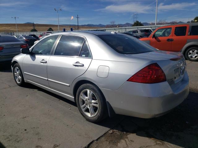 1HGCM66837A086816 - 2007 HONDA ACCORD EX SILVER photo 2