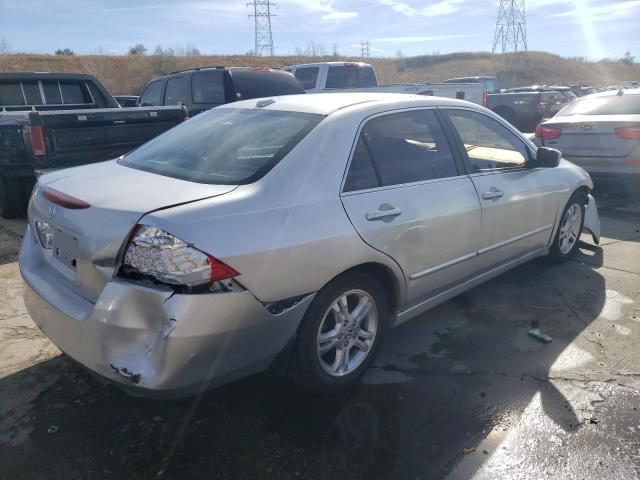 1HGCM66837A086816 - 2007 HONDA ACCORD EX SILVER photo 3