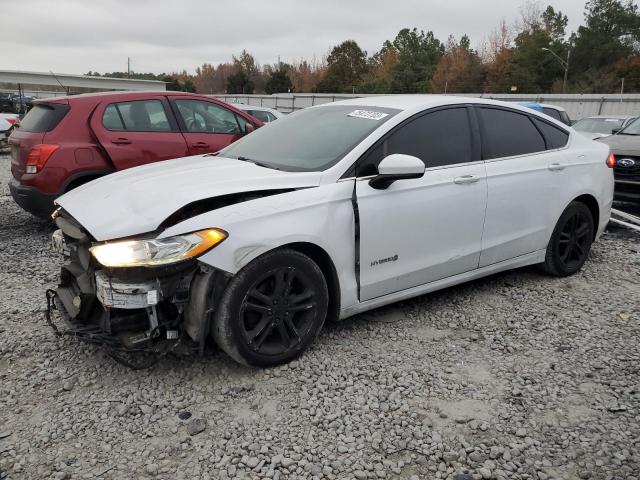 3FA6P0LU0JR177725 - 2018 FORD FUSION SE HYBRID WHITE photo 1