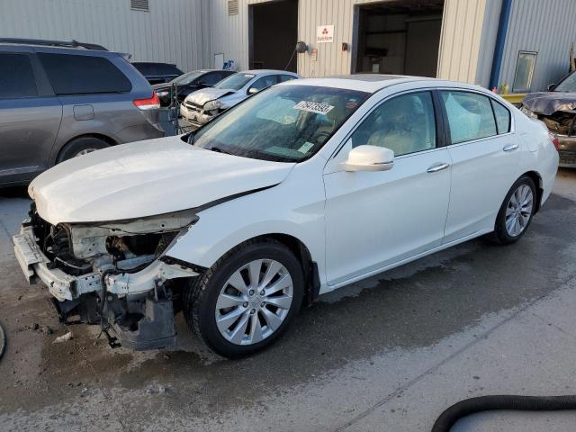 1HGCR2F81EA107640 - 2014 HONDA ACCORD EXL WHITE photo 1