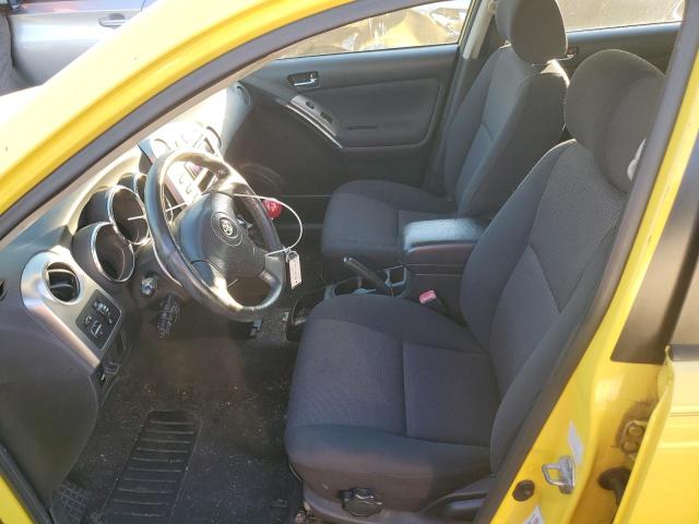 2T1KR32E04C285285 - 2004 TOYOTA COROLLA MA XR YELLOW photo 7