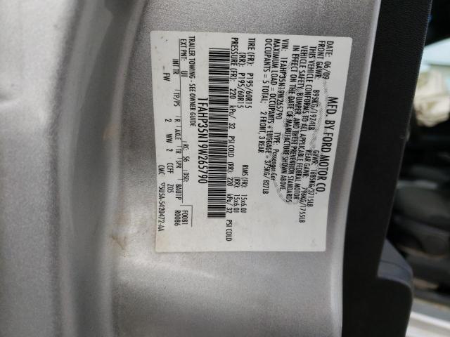 1FAHP35N19W265790 - 2009 FORD FOCUS SE SILVER photo 13