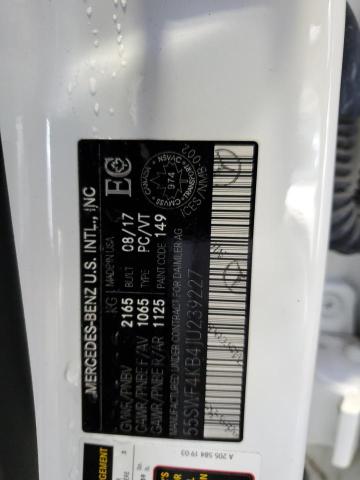 55SWF4KB4JU239227 - 2018 MERCEDES-BENZ C 300 4MATIC WHITE photo 13