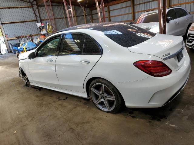 55SWF4KB4JU239227 - 2018 MERCEDES-BENZ C 300 4MATIC WHITE photo 2