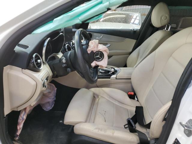 55SWF4KB4JU239227 - 2018 MERCEDES-BENZ C 300 4MATIC WHITE photo 7