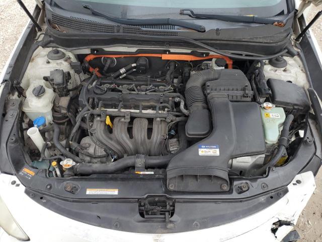 KMHEC4A49DA078777 - 2013 HYUNDAI SONATA HYBRID WHITE photo 11