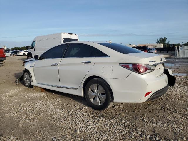 KMHEC4A49DA078777 - 2013 HYUNDAI SONATA HYBRID WHITE photo 2