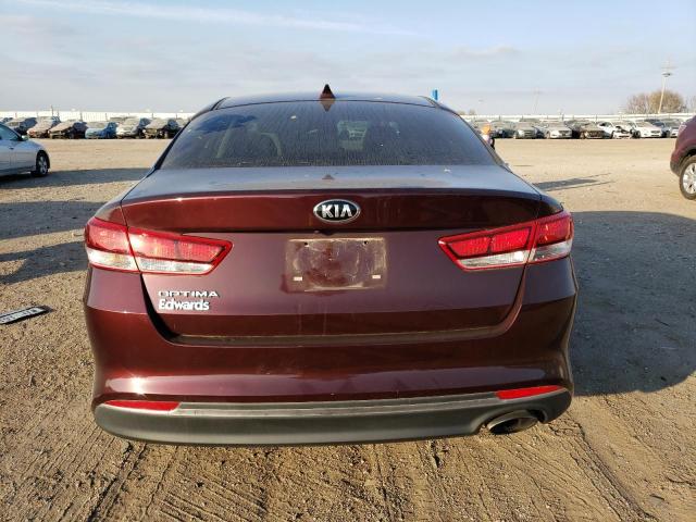 5XXGT4L33GG083371 - 2016 KIA OPTIMA LX BURGUNDY photo 6