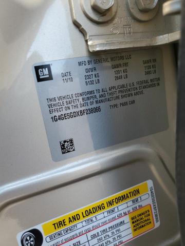 1G4GE5GDXBF238066 - 2011 BUICK LACROSSE CXS TAN photo 12