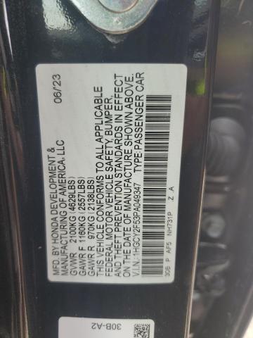 1HGCY2F53PA049347 - 2023 HONDA ACCORD HYBRID SPORT BLACK photo 13