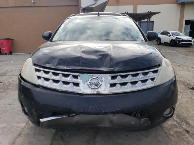 JN8AZ08W86W533145 - 2006 NISSAN MURANO SL BLACK photo 5