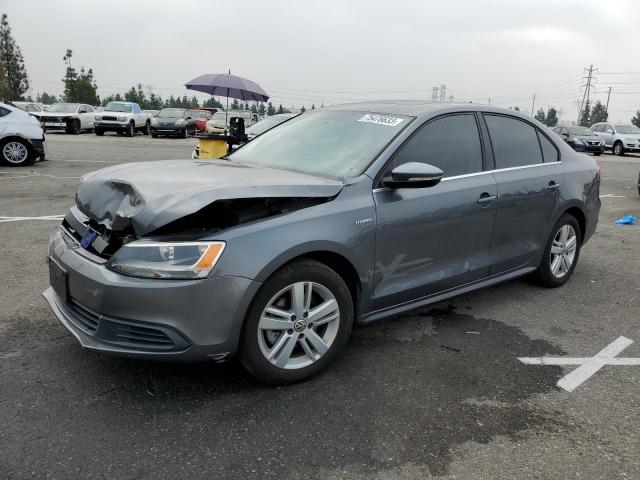 3VW637AJXDM255479 - 2013 VOLKSWAGEN JETTA HYBRID CHARCOAL photo 1