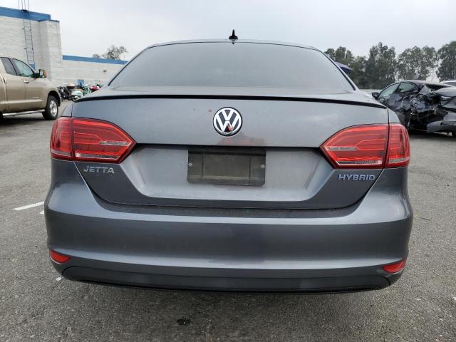 3VW637AJXDM255479 - 2013 VOLKSWAGEN JETTA HYBRID CHARCOAL photo 6