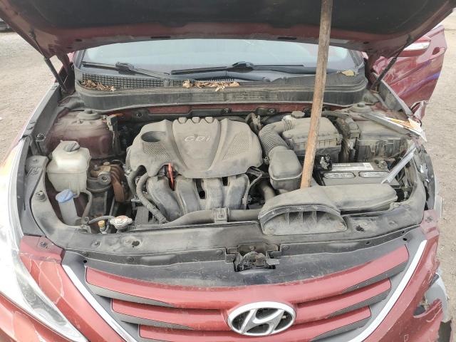 5NPEB4ACXEH854116 - 2014 HYUNDAI SONATA GLS RED photo 11