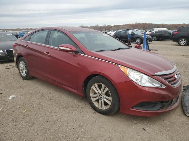 5NPEB4ACXEH854116 - 2014 HYUNDAI SONATA GLS RED photo 4