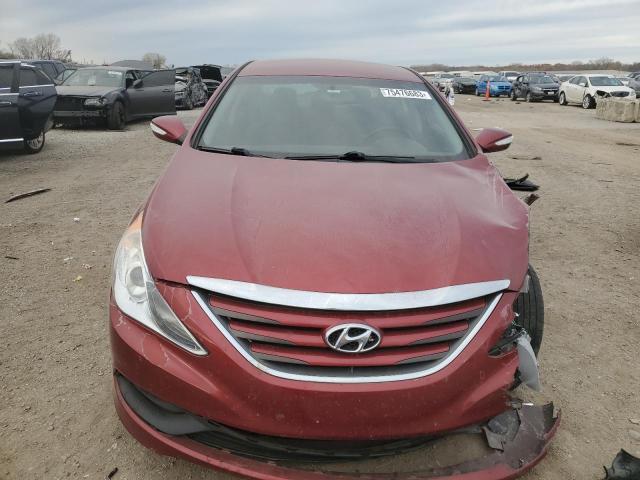 5NPEB4ACXEH854116 - 2014 HYUNDAI SONATA GLS RED photo 5