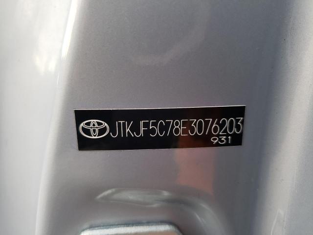 JTKJF5C78E3076203 - 2014 TOYOTA SCION TC 银色 照片 12