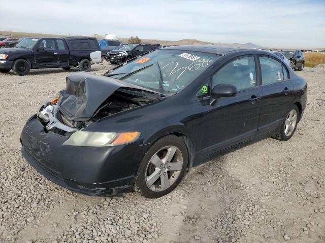 1HGFA16998L064116 - 2008 HONDA CIVIC EXL BLACK photo 1