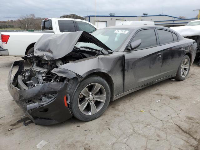 2C3CDXHGXGH169383 - 2016 DODGE CHARGER SXT GRAY photo 1