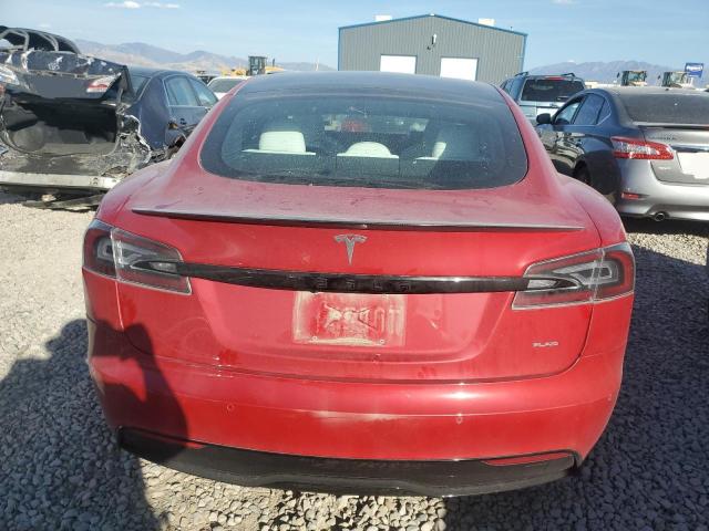 5YJSA1E64NF459761 - 2022 TESLA MODEL S RED photo 6