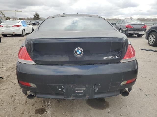 WBAEH73484B189395 - 2004 BMW 645 CI AUTOMATIC BLACK photo 6