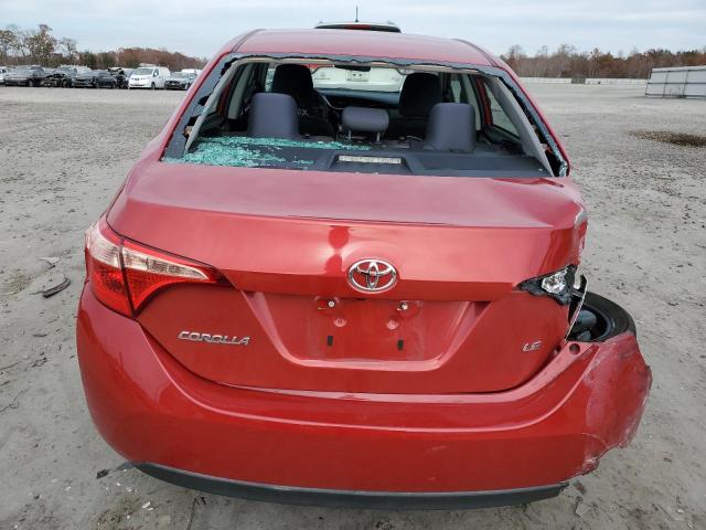 5YFBURHEXKP914430 - 2019 TOYOTA COROLLA L RED photo 6