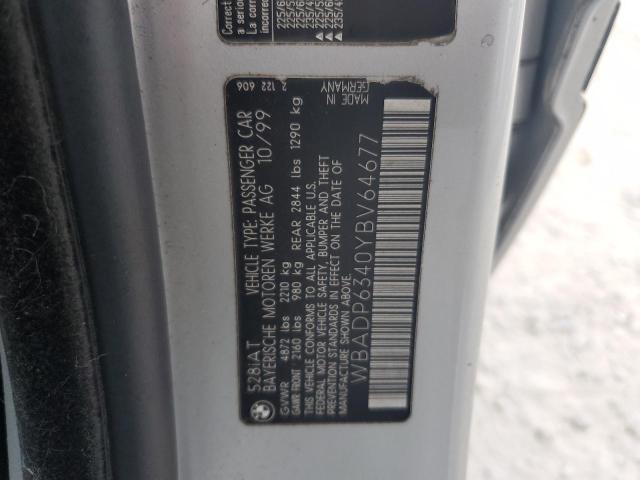 WBADP6340YBV64677 - 2000 BMW 528 IT AUTOMATIC SILVER photo 13