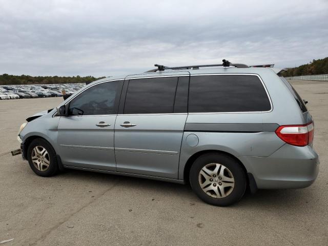 5FNRL38417B107285 - 2007 HONDA ODYSSEY EX BLUE photo 2