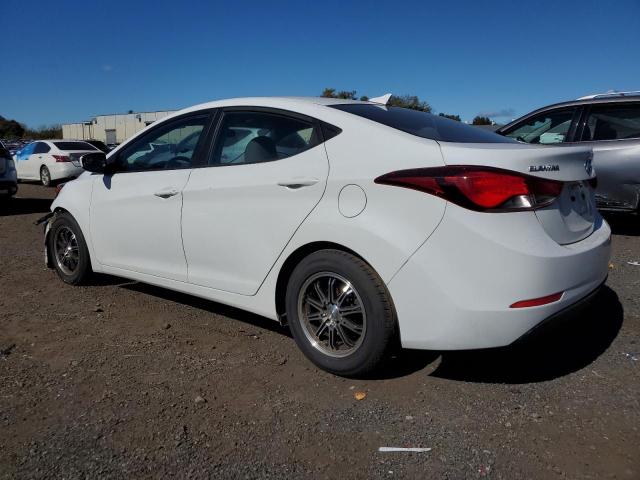 5NPDH4AE9GH785529 - 2016 HYUNDAI ELANTRA SE WHITE photo 2