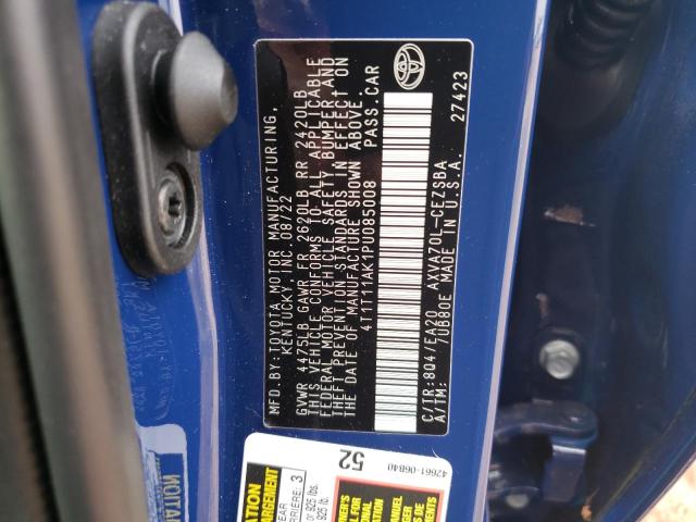 4T1T11AK1PU085008 - 2023 TOYOTA CAMRY SE NIGHT SHADE BLUE photo 13