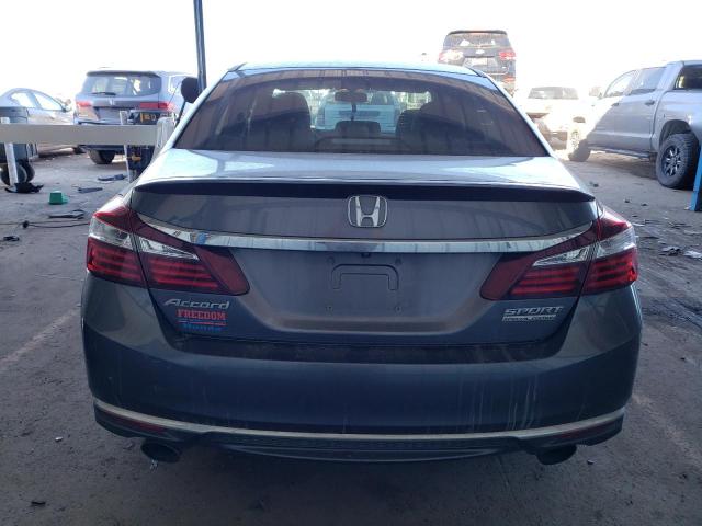 1HGCR2F11HA083945 - 2017 HONDA ACCORD SPORT SPECIAL EDITION GRAY photo 6