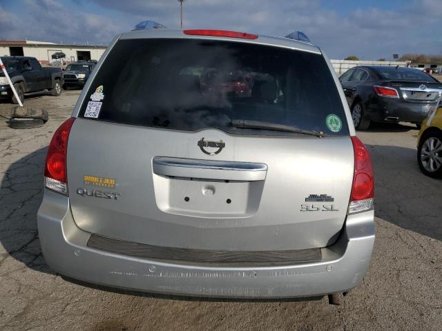 5N1BV28U28N110944 - 2008 NISSAN QUEST S SILVER photo 6