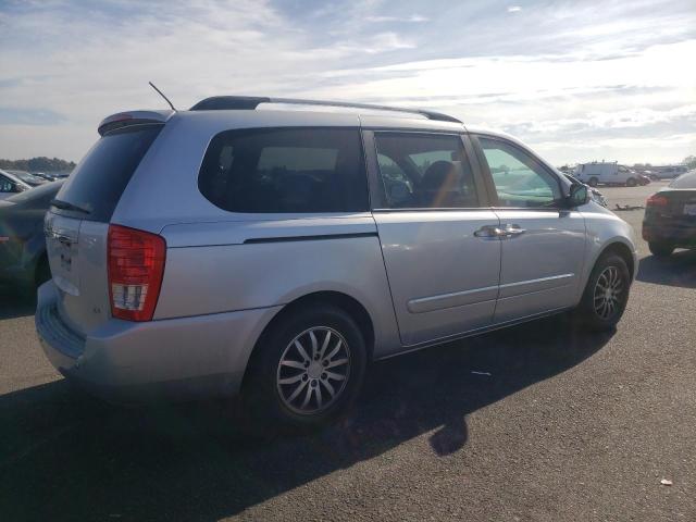 KNDMH4C74B6396864 - 2011 KIA SEDONA EX SILVER photo 3