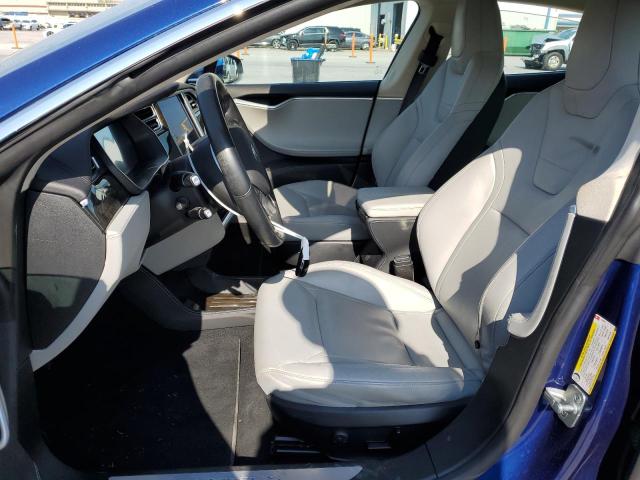 5YJSA1E28FF108026 - 2015 TESLA MODEL S 蓝色 照片 7