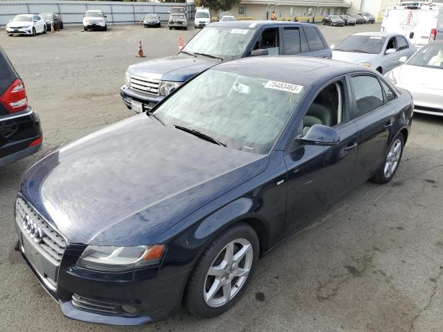 WAULF78K69N024214 - 2009 AUDI A4 2.0T QUATTRO BLUE photo 1