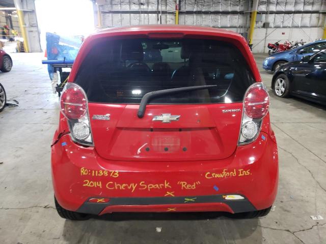 KL8CD6S94EC531491 - 2014 CHEVROLET SPARK 1LT RED photo 6