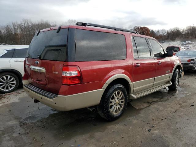 1FMFK18548LA73839 - 2008 FORD EXPEDITION EL EDDIE BAUER RED photo 3